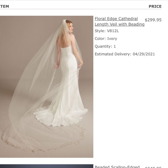 Accessories Nwt Davids Bridal Cathedral Ivory Wedding Veil Poshmark